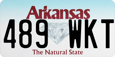 AR license plate 489WKT