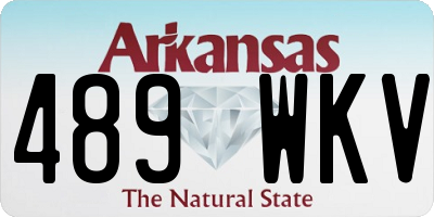 AR license plate 489WKV