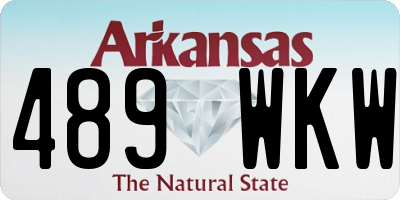 AR license plate 489WKW