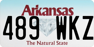 AR license plate 489WKZ
