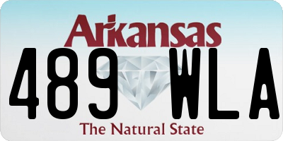 AR license plate 489WLA