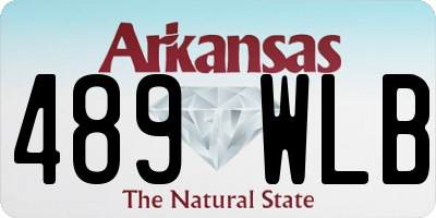 AR license plate 489WLB