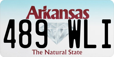 AR license plate 489WLI