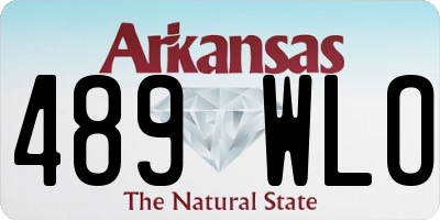 AR license plate 489WLO