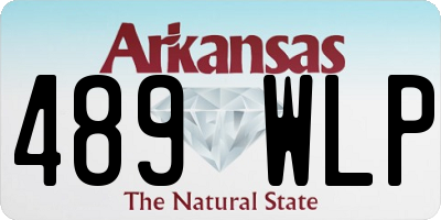 AR license plate 489WLP