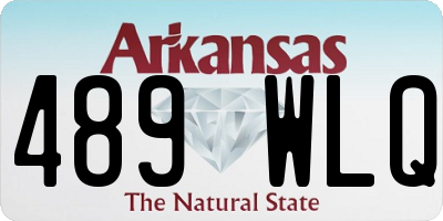 AR license plate 489WLQ