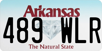 AR license plate 489WLR