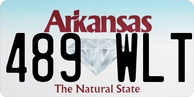 AR license plate 489WLT