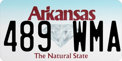 AR license plate 489WMA