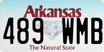 AR license plate 489WMB
