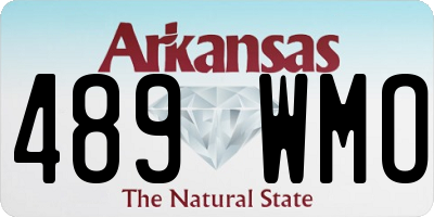 AR license plate 489WMO