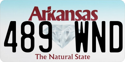 AR license plate 489WND