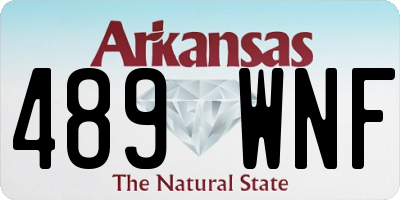 AR license plate 489WNF