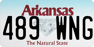 AR license plate 489WNG