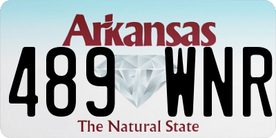AR license plate 489WNR