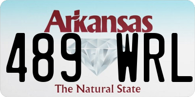 AR license plate 489WRL