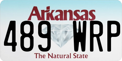 AR license plate 489WRP
