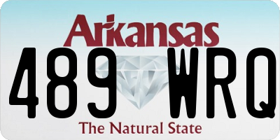 AR license plate 489WRQ