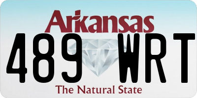 AR license plate 489WRT