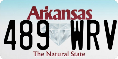 AR license plate 489WRV