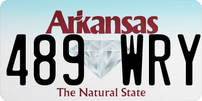 AR license plate 489WRY