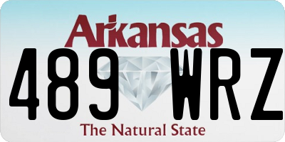 AR license plate 489WRZ