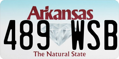 AR license plate 489WSB