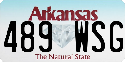 AR license plate 489WSG