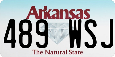 AR license plate 489WSJ