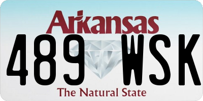 AR license plate 489WSK
