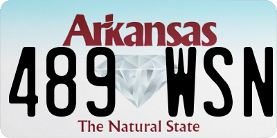 AR license plate 489WSN