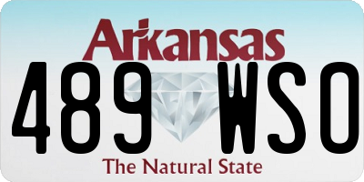 AR license plate 489WSO