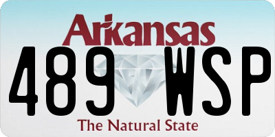 AR license plate 489WSP