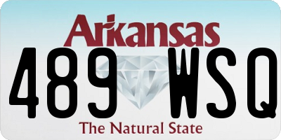 AR license plate 489WSQ