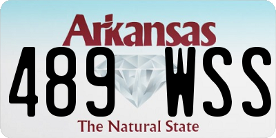 AR license plate 489WSS