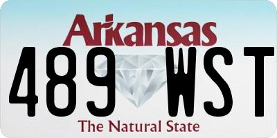 AR license plate 489WST