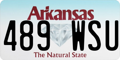 AR license plate 489WSU
