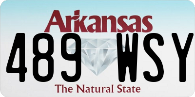 AR license plate 489WSY