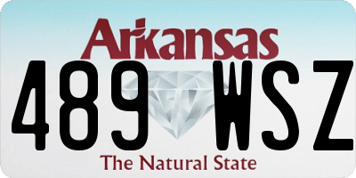 AR license plate 489WSZ