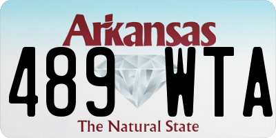 AR license plate 489WTA