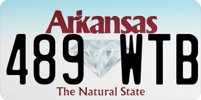 AR license plate 489WTB