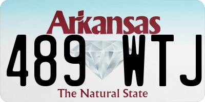 AR license plate 489WTJ