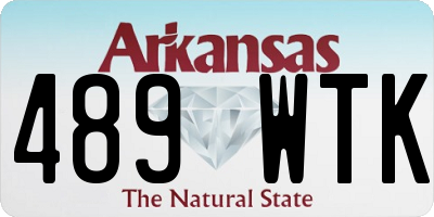 AR license plate 489WTK