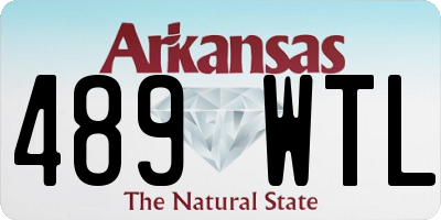 AR license plate 489WTL