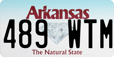 AR license plate 489WTM
