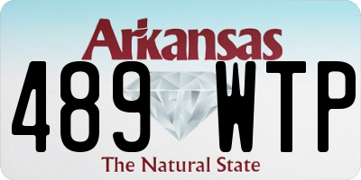 AR license plate 489WTP
