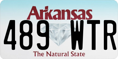 AR license plate 489WTR
