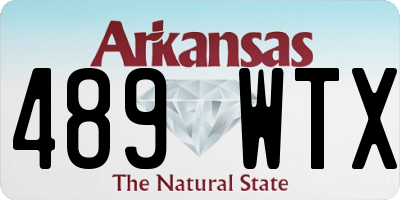 AR license plate 489WTX