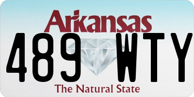 AR license plate 489WTY