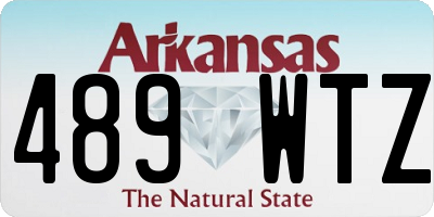 AR license plate 489WTZ